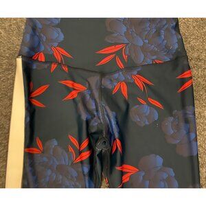 Ryderwear Navy and Red Floral Leggings